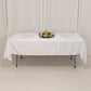 60"x102" White Lamour Satin Rectangle Tablecloth
