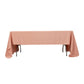 Dusty rose satin rectangle tablecloth, 60"x126
