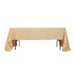 60"x126" Beige Lamour Satin Rectangle Tablecloth