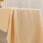 60"x126" Beige Lamour Satin Rectangle Tablecloth