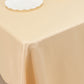 60"x126" Beige Lamour Satin Rectangle Tablecloth