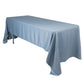 60"x126" Dusty Blue Lamour Satin Rectangle Tablecloth