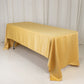 champagne satin rectangle tablecloth 60"x126