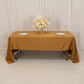 60"x126" Gold Lamour Satin Rectangle Tablecloth