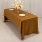 60"x126" Gold Lamour Satin Rectangle Tablecloth