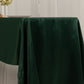 60"x126" Hunter Emerald Green Lamour Satin Rectangle Tablecloth
