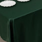 60"x126" Hunter Emerald Green Lamour Satin Rectangle Tablecloth