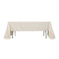60"x126" Ivory Lamour Satin Rectangle Tablecloth