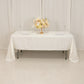 60"x126" Ivory Lamour Satin Rectangle Tablecloth