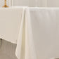 60"x126" Ivory Lamour Satin Rectangle Tablecloth