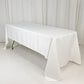 60"x126" Ivory Lamour Satin Rectangle Tablecloth