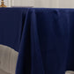 60"x126" Navy Blue Lamour Satin Rectangle Tablecloth