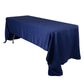 60"x126" Navy Blue Lamour Satin Rectangle Tablecloth