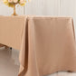 60"x126" Nude Lamour Satin Rectangle Tablecloth
