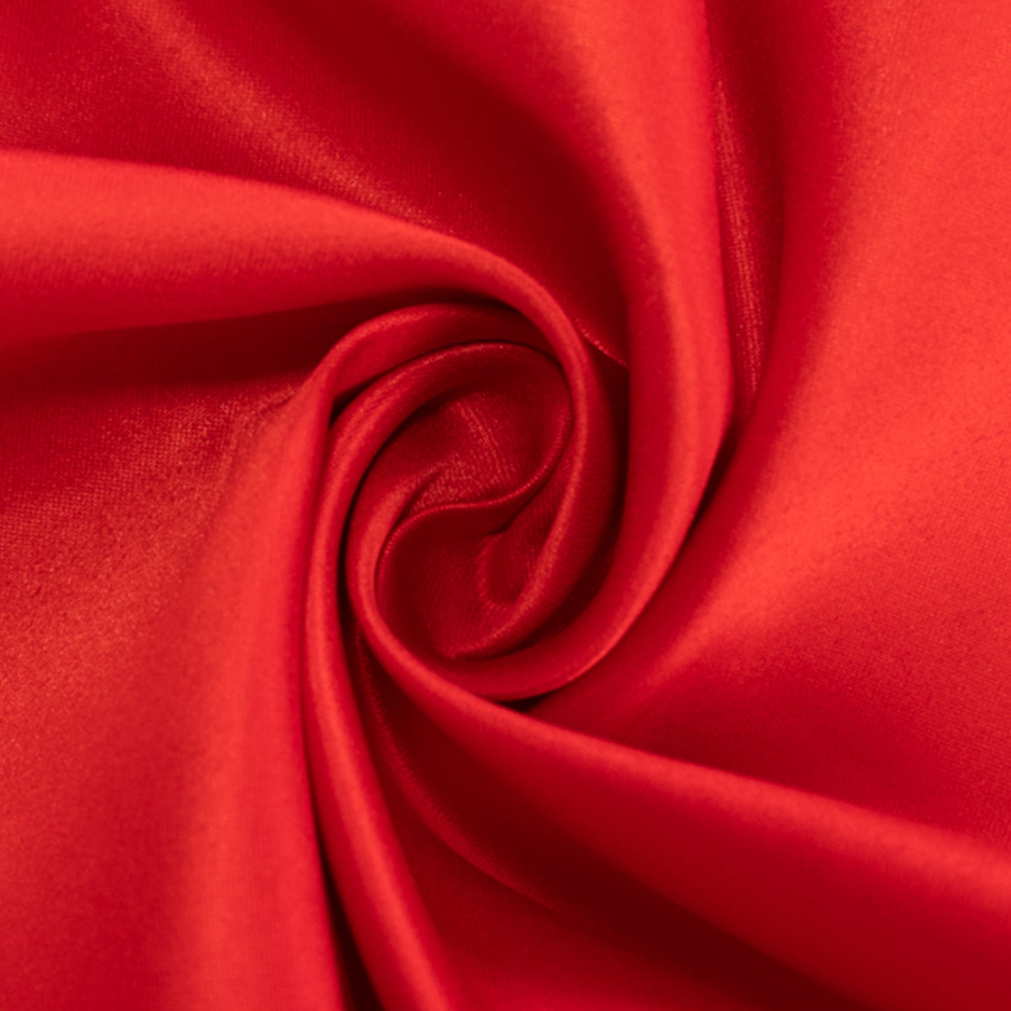 Red satin tablecloth, 60"x126", perfect for elegant table settings.