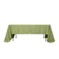 60"x126" Sage Green Lamour Satin Rectangle Tablecloth