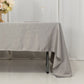 60"x126" Silver Lamour Satin Rectangle Tablecloth