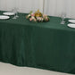 90"x156" Hunter Emerald Green Tablecloth for 8 Foot Table with Floor-Length Drop