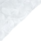 White 3D leaf petal taffeta fabric square overlay #whtbkgd