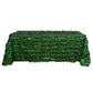 Rectangle Tablecloth 90 Inch x 132 Inch Leaf Petal Taffeta Green