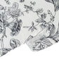 Polyester 132" Round Tablecloth White - Black French Toile Pattern for Chic Weddings