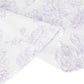Polyester 132" Round Tablecloth White - Lavender Lilac French Toile Pattern for Chic Weddings