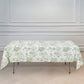 Polyester 60"x102" Rectangle Tablecloth White - Dusty Sage Green French Toile Pattern for Elegant Gatherings