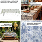 Polyester 60"x102" Rectangle Tablecloth - French Toile Pattern