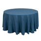 120" Polyester Round Tablecloth – Denim Blue with Seamless Faux Denim Design for Stylish Gatherings