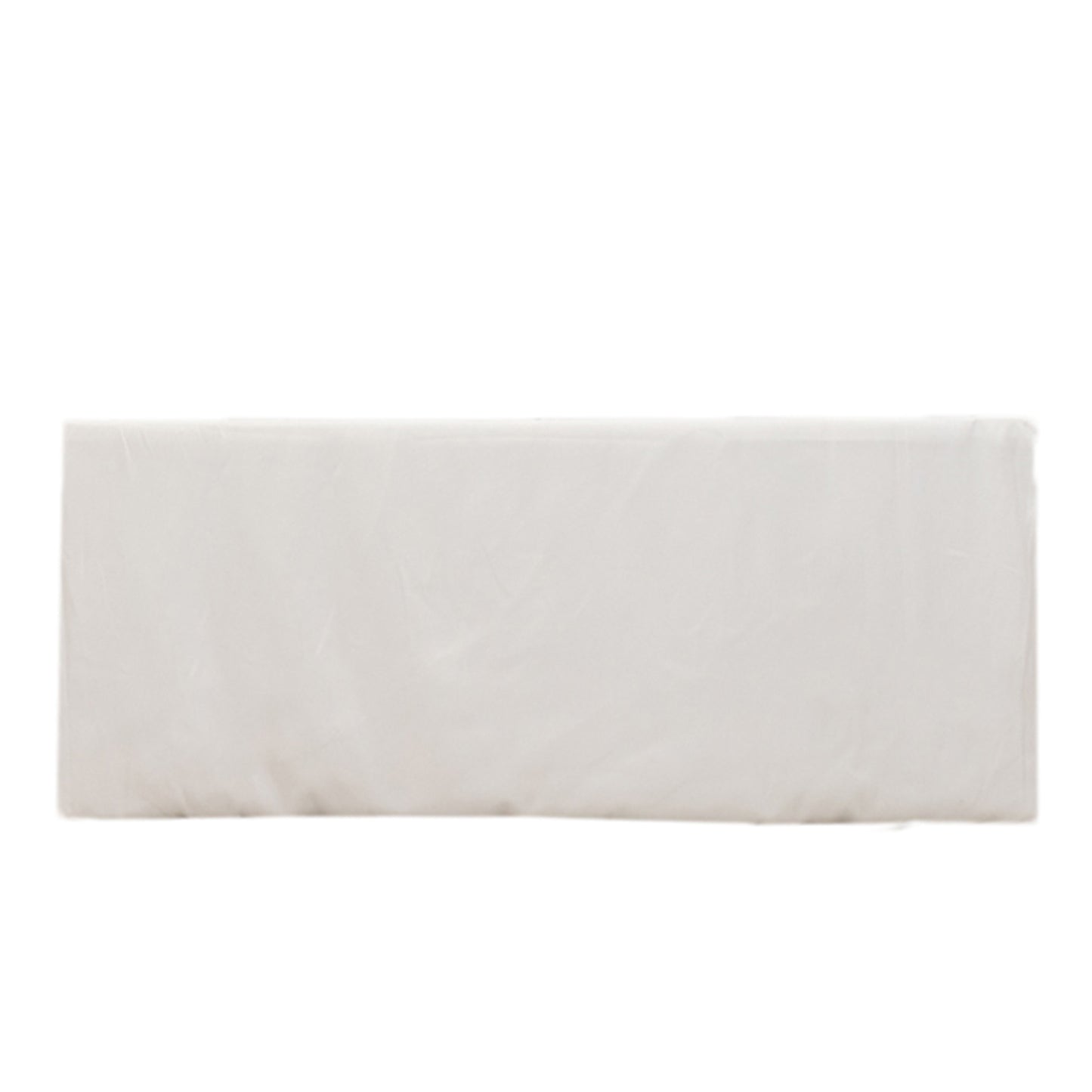 White Fitted Premium Polyester Rectangle Tablecloth 6ft Table Cover For 72"x30" Tables - 220GSM