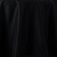 108" Fire Retardant Black Tablecloth Premium Polyester Round Table Cover