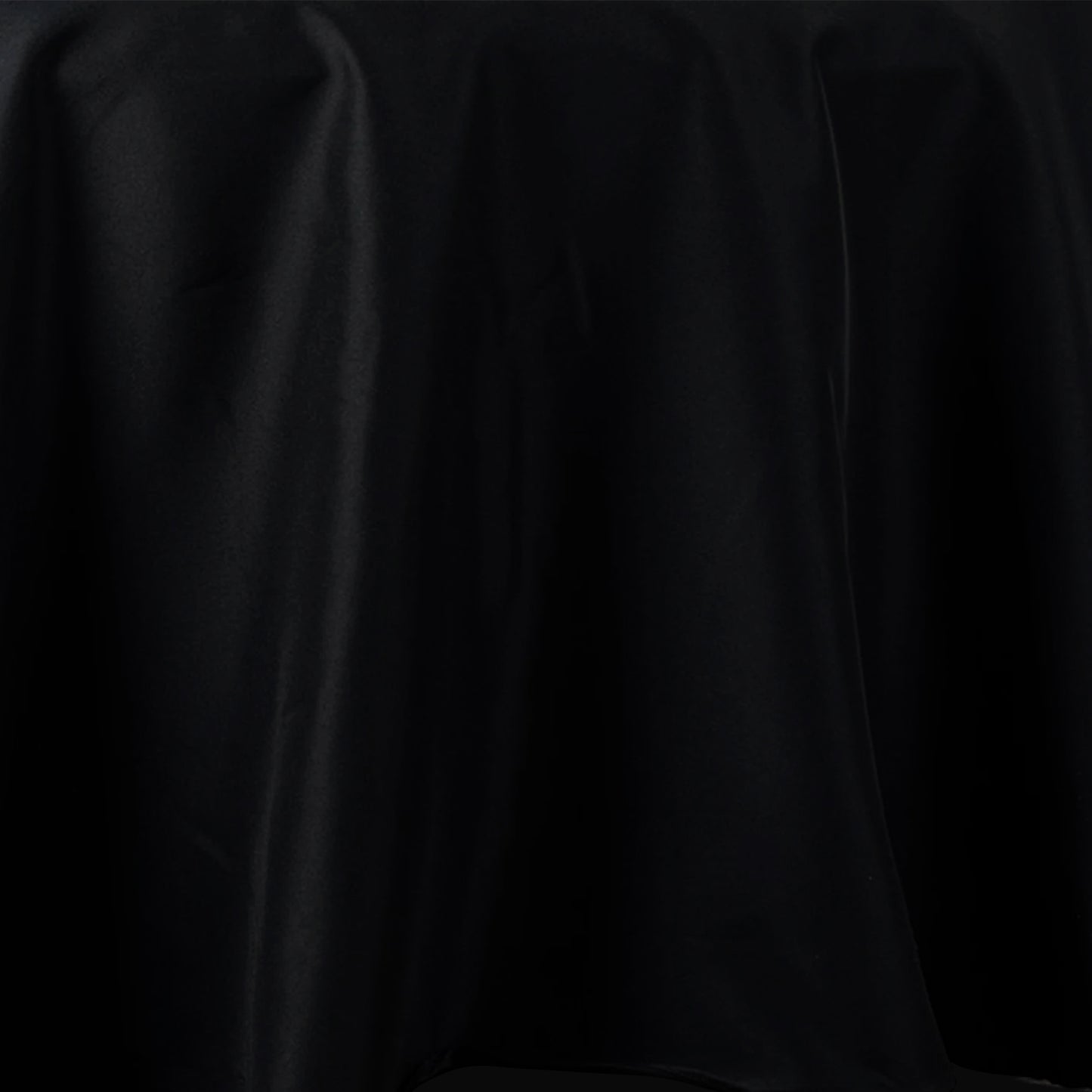 108" Fire Retardant Black Tablecloth Premium Polyester Round Table Cover