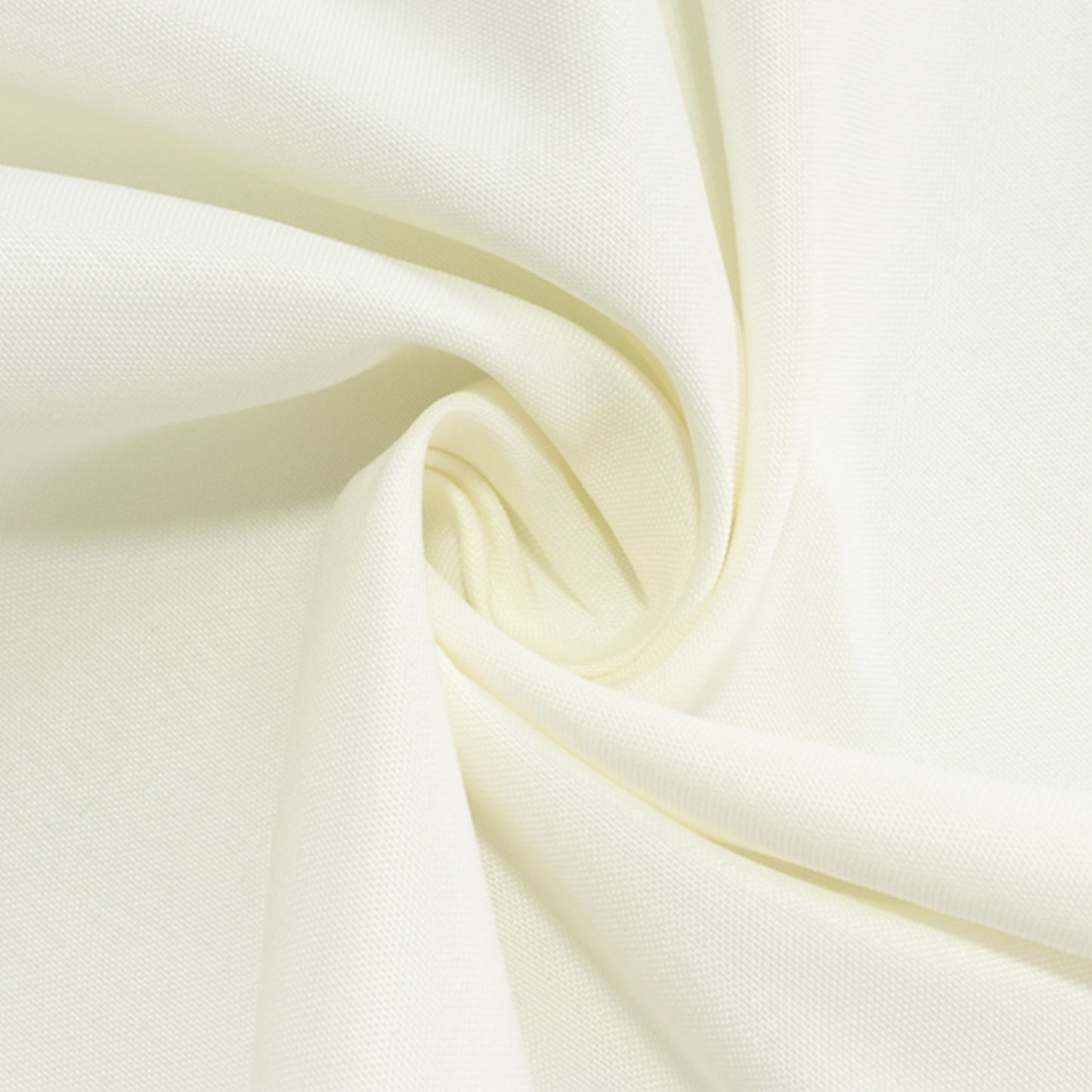 Ivory fire retardant polyester tablecloth, 60"x102" rectangular cover.