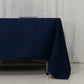 72"x120" Fire Retardant Navy Blue Tablecloth Premium Polyester Rectangular Table Cover