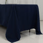 72"x120" Fire Retardant Navy Blue Tablecloth Premium Polyester Rectangular Table Cover