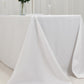 90"x132" Fire Retardant White Tablecloth Seamless Premium Polyester Rectangular Table Cover for 6 Foot Table With Floor-Length Drop