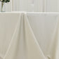 90"x156" Fire Retardant Ivory Tablecloth Seamless Premium Polyester Rectangular Table Cover for 8 Foot Table With Floor-Length Drop