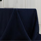90"x156" Fire Retardant Navy Blue Tablecloth Seamless Premium Polyester Rectangular Table Cover for 8 Foot Table With Floor-Length Drop