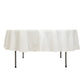 90" Ivory Fire Retardant Tablecloth Premium Polyester Round Table Cover