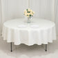 90" Ivory Fire Retardant Tablecloth Premium Polyester Round Table Cover