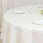90" Ivory Fire Retardant Tablecloth Premium Polyester Round Table Cover