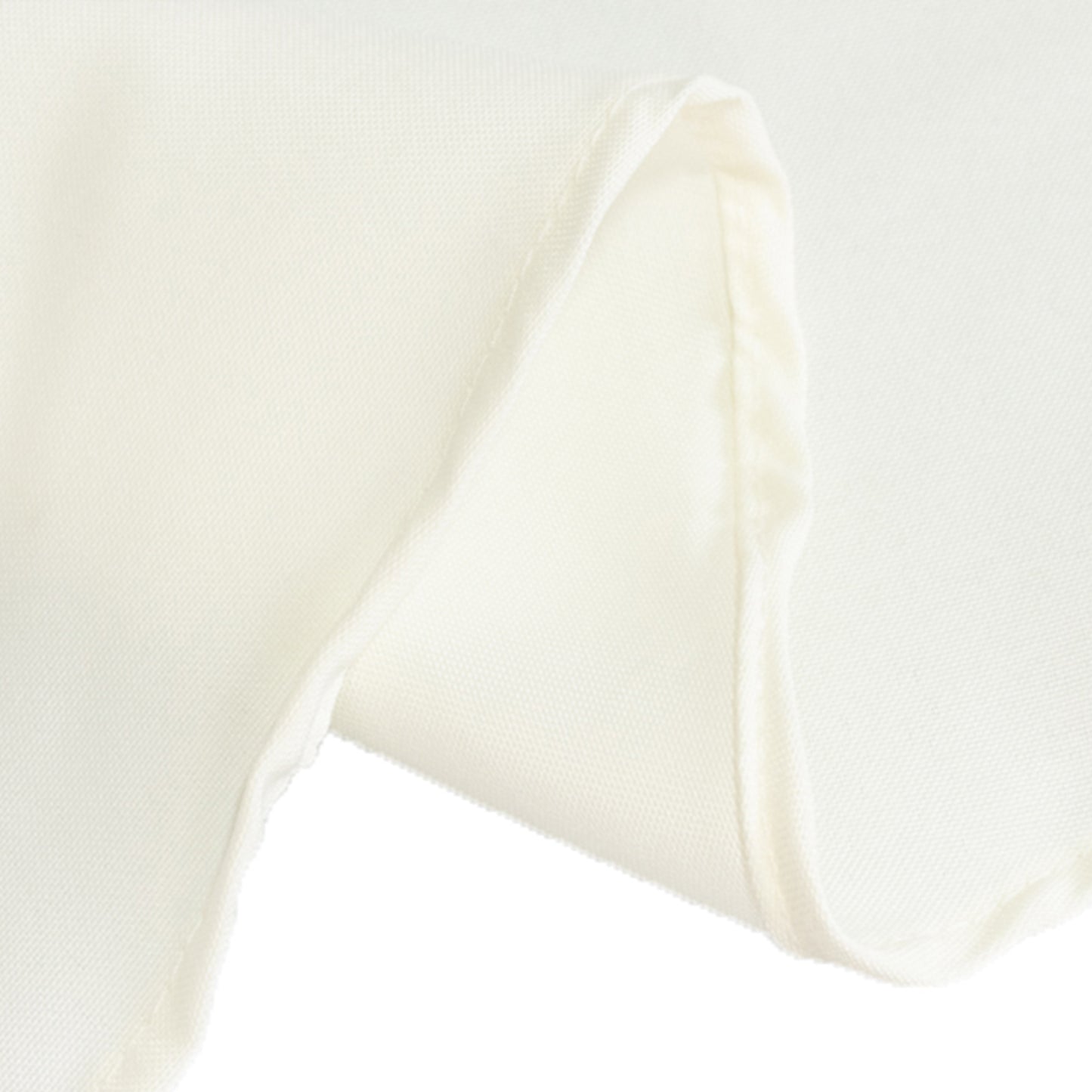 90" Ivory Fire Retardant Tablecloth Premium Polyester Round Table Cover