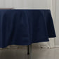 90" Navy Blue Fire Retardant Tablecloth Premium Polyester Round Table Cover