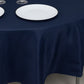 90" Navy Blue Fire Retardant Tablecloth Premium Polyester Round Table Cover