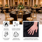 132" Fire Retardant Black Tablecloth Seamless Premium Polyester Round Table Cover for 6 Foot Tables With Floor-Length Drop