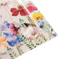 5 Pack Blush Rectangle Disposable Tablecloths with Butterfly Floral Print, PVC Waterproof Plastic Table Covers - 54"x108"