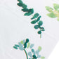 5 Pack White Green Rectangle Plastic Table Covers with Eucalyptus Leaves Print, 54"x108" PVC Waterproof Disposable Tablecloths