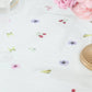 5 Pack White Green Summer Floral Rectangle Plastic Table Covers, PVC Waterproof Disposable Tablecloths with Wild Flowers Butterfly Print - 54"x108"