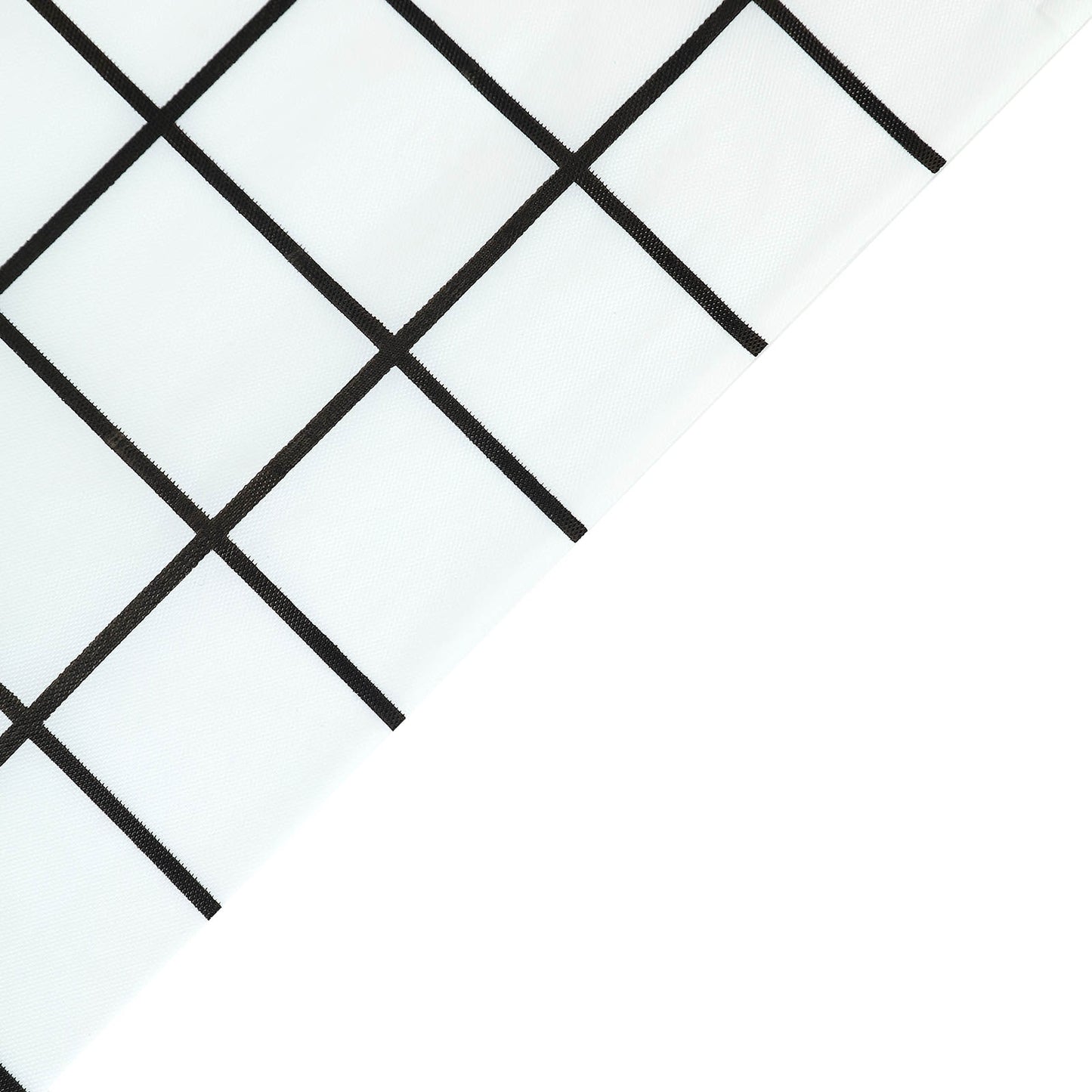 5 Pack Black White Grid Rectangle Plastic Table Covers, 54"x108" Checkered PVC Waterproof Disposable Tablecloths