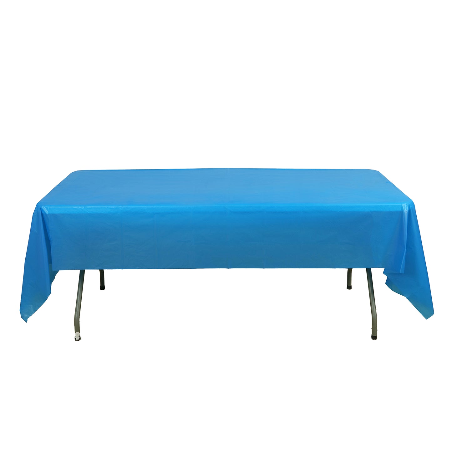 5 Pack Royal Blue Rectangle Plastic Table Covers, 54"x108" PVC Waterproof Disposable Tablecloths